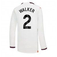 Dres Manchester City Kyle Walker #2 Preč 2023-24 Dlhy Rukáv
